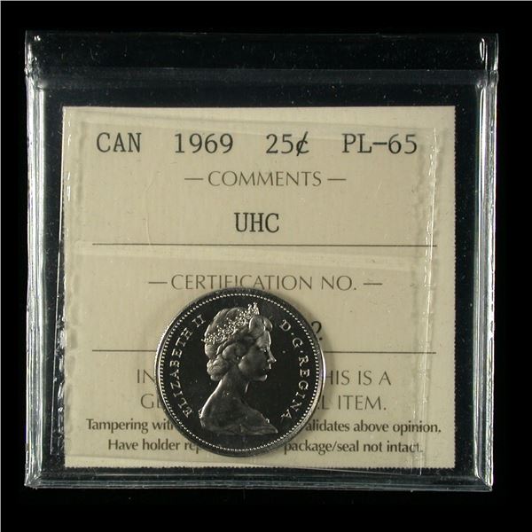 1969 Twenty Five Cents - Ultra Heavy Cameo