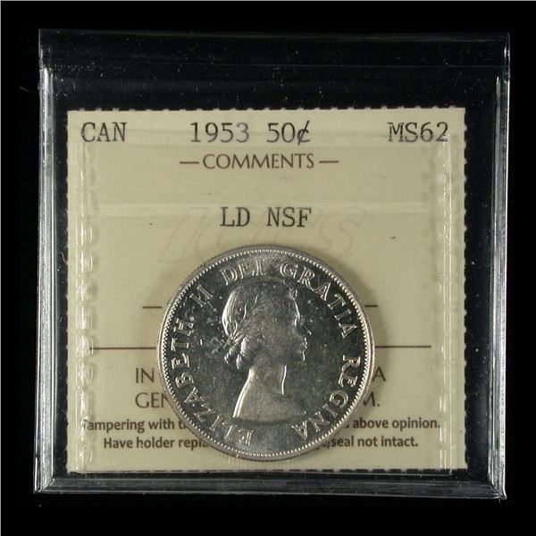 1953 Fifty Cents - LD NSF