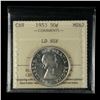 Image 1 : 1953 Fifty Cents - LD NSF