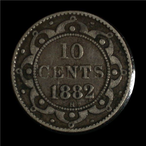 Newfoundland Ten Cents 1882H