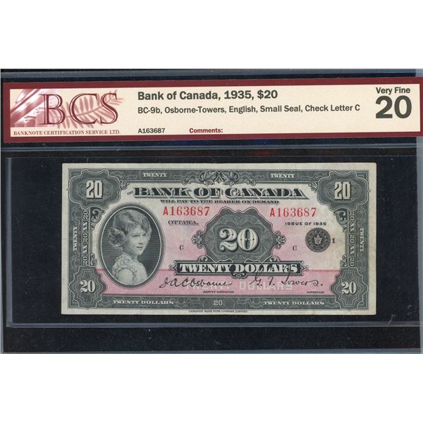 Bank of Canada 20 Dollars, 1935