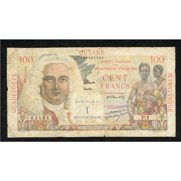French Antilles Nouveau Franc, 1961