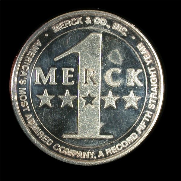 Merck & Company Silver Round, 1991