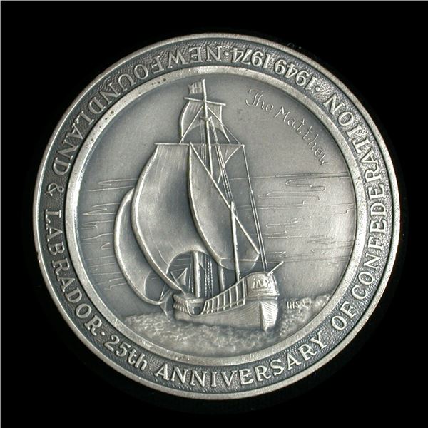 Newfoundland & Labrador 1974 Silver 25th Medal