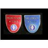 Image 1 : Quebec A.C.S.Q. pair of Enamelled Badges