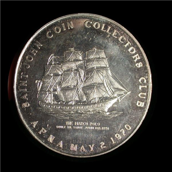 Saint John Coin Club Silver Medal, 1970