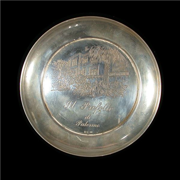 Palermo, Italy - Silver Nut Dish, Ex. Ambassador Charland