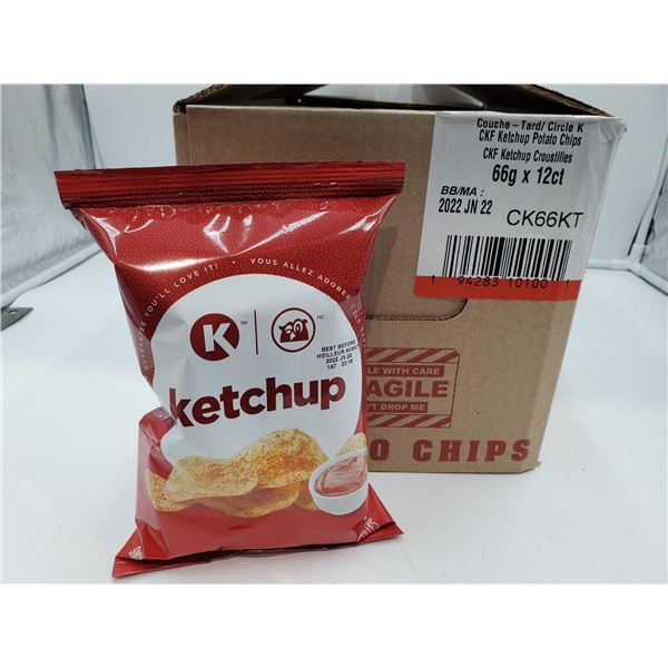 Circle k Ketchup Potato Chips (12 x 66g)
