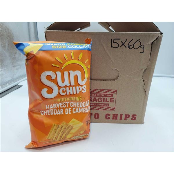 Sun Chips Multigrains Harvest Cheddar Chips (15 x 60g)