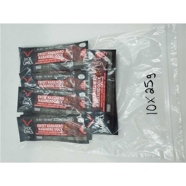 Jack Link's Sweet Habanero Seasoned Beef Straps (10 x 25g)