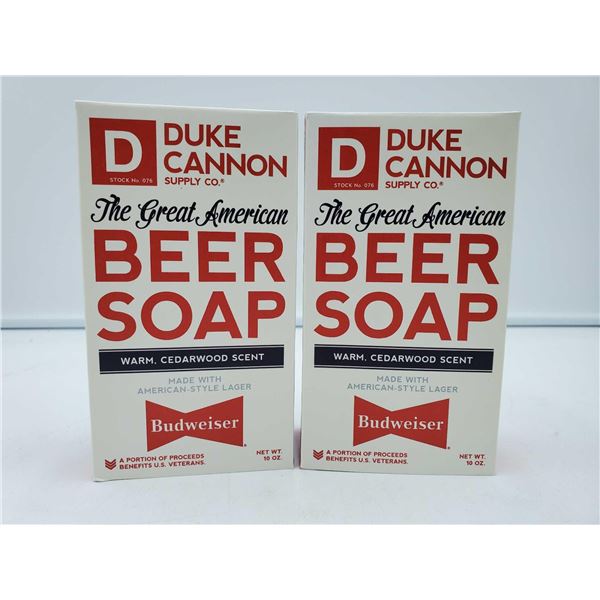 Duke Cannon The Great American Beer Soam-Warm, Cedarwood Scent (2 x 10oz)
