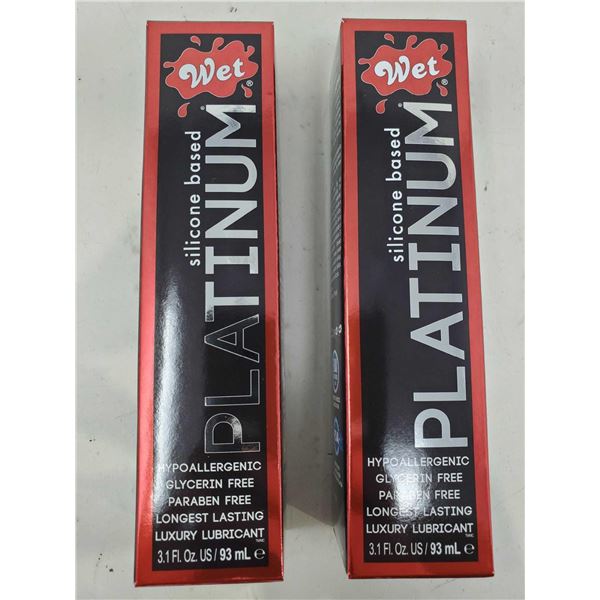 Wet Platinum Silicone Based Lubricant (2 x 93ml)