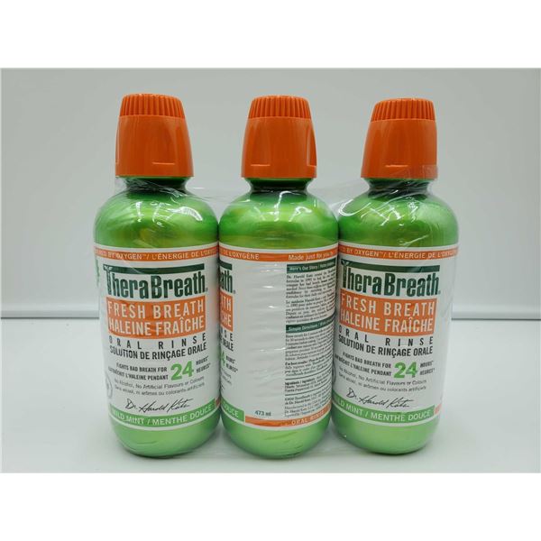 TheraBreath Oral Rinse (3 x 473ml)