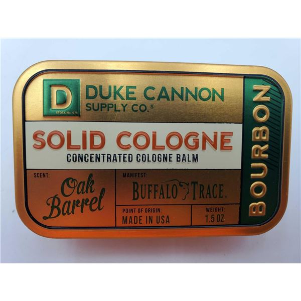 Duke Cannon Solid Cologne-Bourbon