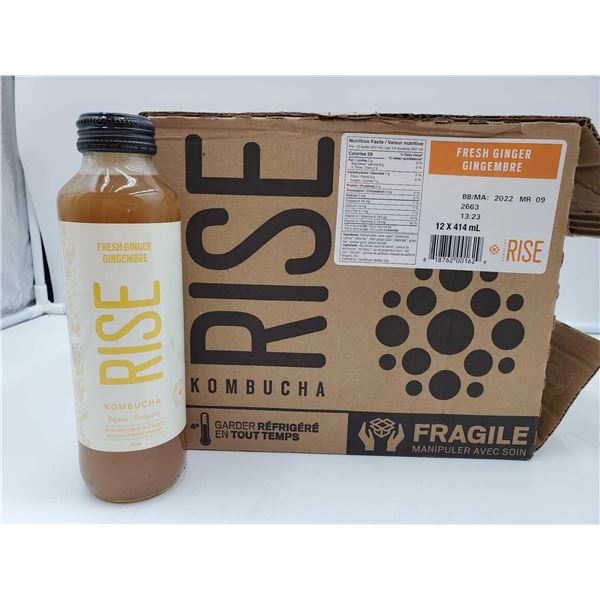 Rise Kombucha (12 x 414ml) Orange & Turmeric