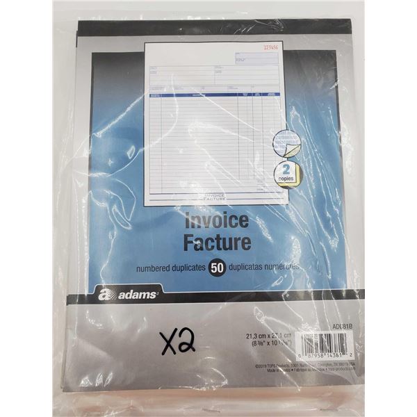 Invoice Books (2 x 50)