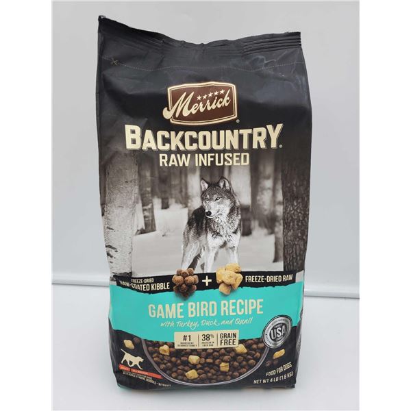 Merrick Backcountry Raw Infused Game Bird Recipe Dog Food (4lbs)