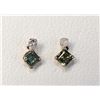 Image 1 : 10K Yellow Gold Tourmaline(0.44ct) Diamond(0.06ct) Earrings, Made in Canada, Suggested Retail Value 