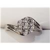 Image 4 : Silver 7 Diamonds Ring, Suggested Retail Value $200