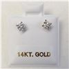 Image 6 : 14K White Gold Diamonds(0.32Ct,I1-I3,F-G) Earrings, Made in Canada, Appraised Retail $1375