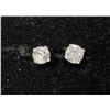 Image 1 : 14K White Gold Diamonds(0.3Ct,I1-I3,F-G) Earrings, Made in Canada, Appraised Retail $1295