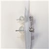 Image 4 : 14K White Gold Diamonds(0.3Ct,I1-I3,F-G) Earrings, Made in Canada, Appraised Retail $1295
