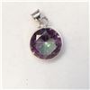 Image 4 : Silver Mystic Topaz(30ct) Ring,Earrings,Pendant,Chain(18") Set, Suggested Retail Value $500