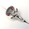 Image 6 : Silver Mystic Topaz(30ct) Ring,Earrings,Pendant,Chain(18") Set, Suggested Retail Value $500