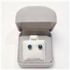 Image 2 : 14K White Gold Diamonds(0.88Ct,I1-I2,Blue) Unisex Cast Stud Earrings (~weight 0.79g), Made in Canada