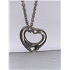 Image 2 : Tiffany & Co. .925 Silver Spanish Floating Heart Pendant with chain. Appraisal $1,900.00