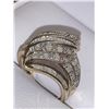 Image 2 : Ladies 14K Gold Diamond Cluster Dress Ring 2.04 Carat TW Round & Baguette Cut Diamonds Appraisal $2.