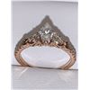 Image 1 : Ladies 14K Rose Gold 1.03 Carat Marquis Cut Diamond Solitaire Ring with appraisal $10,800.00