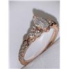 Image 2 : Ladies 14K Rose Gold 1.03 Carat Marquis Cut Diamond Solitaire Ring with appraisal $10,800.00