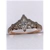 Image 3 : Ladies 14K Rose Gold 1.03 Carat Marquis Cut Diamond Solitaire Ring with appraisal $10,800.00