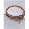 Image 5 : Ladies 14K Rose Gold 1.03 Carat Marquis Cut Diamond Solitaire Ring with appraisal $10,800.00