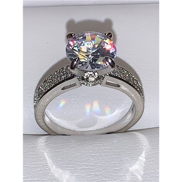 Ladies Brilliant Cut 1.0 Carat Solitaire Engagement style Ring size 7
