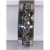 Image 3 : Gents Polished Silver Spinning Chain Band NEW size 10