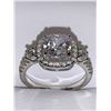 Image 1 : Ladies Cusion Cut 1.0 Carat Solitaire Cluster Top Ring size 7