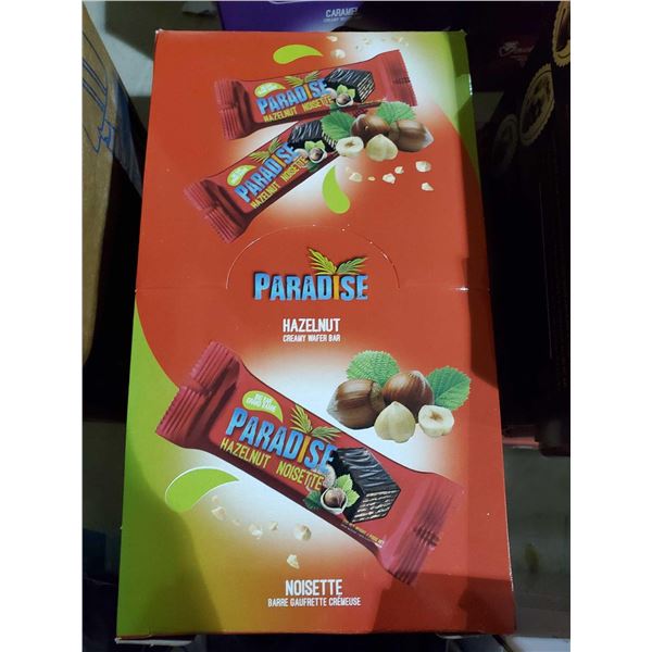 Paradise Chocolate Covered Wafer Snack - Hazelnut 20x60g
