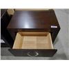 Image 2 : NEW Brown 2 Drawer Wooden Night Stand