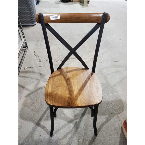 Wood and Metal Kitchen Chair