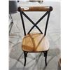 Image 1 : Wood and Metal Kitchen Chair
