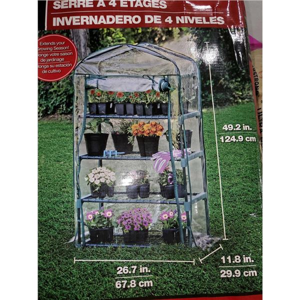 NEW Bond 4 Tier Greenhouse Kit 49.2x11.8x26.7"