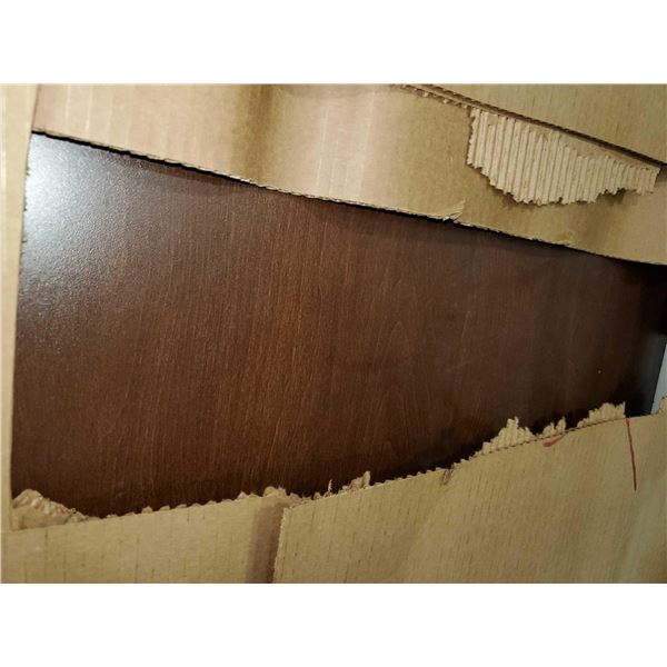 NEW Melamine Panel 1/2x36x48 inch with finished edge - dark maple