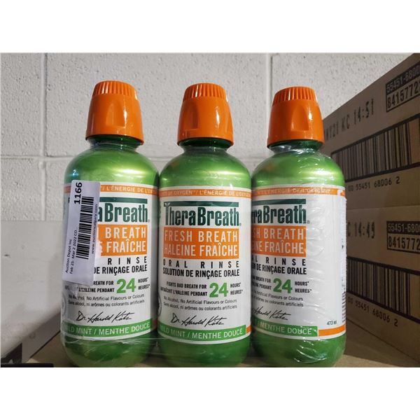 Thera Breath Mild Mint Oral Rinse 3X473ml