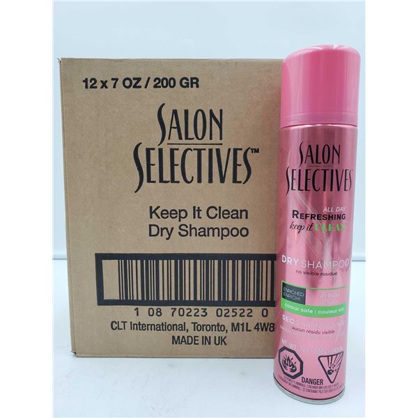 Salon Selectives Dry Shampoo, Case Lot x12 200g Cans
