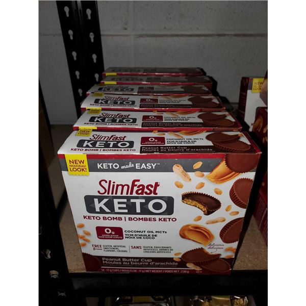 Slim Fast Keto Bomb Peanut Butter Cups 6X 14-17g cups