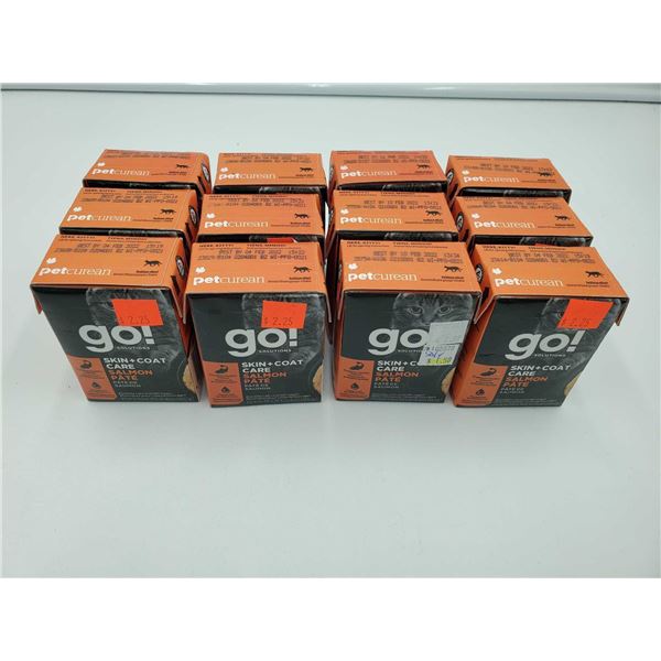 GO! Skin & Coat Care Salmon Pate Wet Cat Food 12x182g