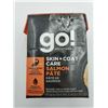 Image 2 : GO! Skin & Coat Care Salmon Pate Wet Cat Food 12x182g