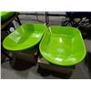 Image 2 : *NEW* Lot of 2  Garant Botanica Replacement Wheelbarrow Tubs